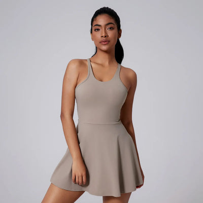 SPARK Fitness Tennis Dress with Built-in Shorts CY5208