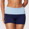 SPARK Women's Fold-Over Waist Naked-Feel Yoga Shorts ZC2570
