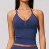 SPARK Seamless Halter V-Neck Open-Back Tank Top ZC4535