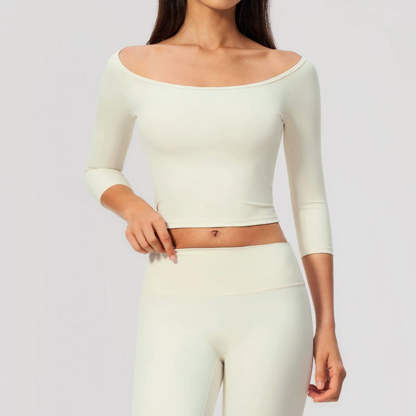 SPARK Women's Quick Dry Half-Sleeve Yoga Fitness Top ZC5529