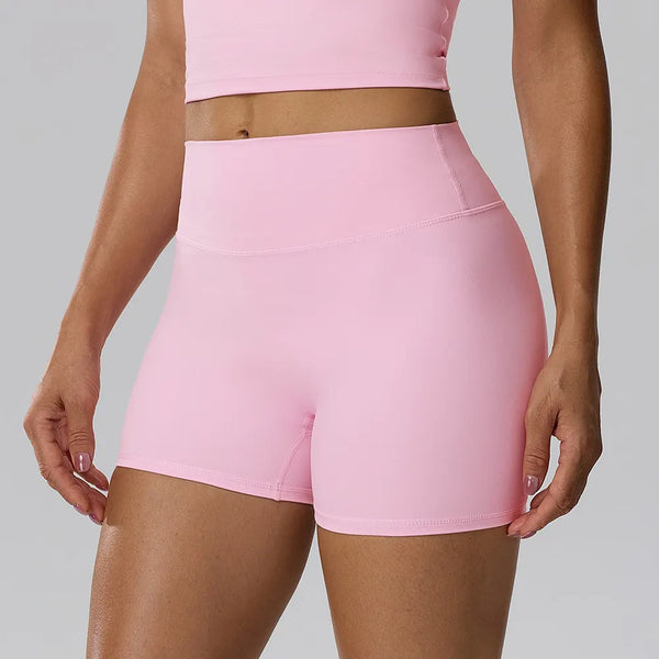 SPARK Women's High-Waist Butt-Lifting Yoga Shorts YEL62428