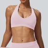 SPARK Women's Breathable Halter Neck Quick Dry Yoga Bra YEL62724