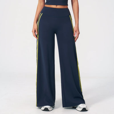 SPARK Women's Contrast Color Wide Leg Yoga Pants ZC3588