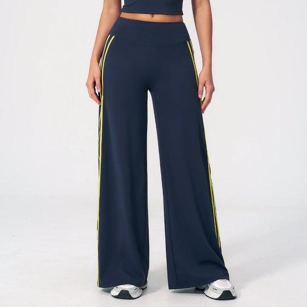 SPARK Women's Contrast Color Wide Leg Yoga Pants ZC3588
