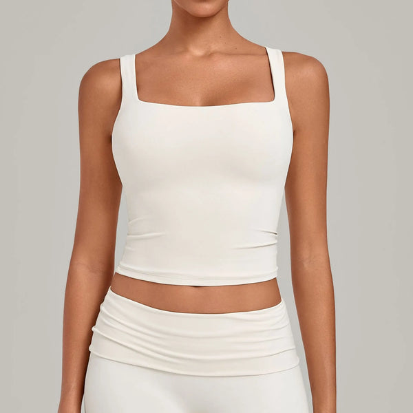 SPARK Women’s Square Neck Yoga Tank Tops TF6012