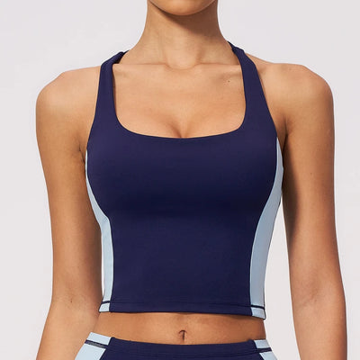 SPARK Color Block Yoga Quick Dry Tank Top ZC2567