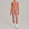 SPARK Ruched Sports Bra & High-Waisted Workout Set TF9291
