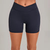 SPARK Women's Cross Waist Tummy Control Yoga Shorts TF9721