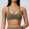 SPARK Women's Shockproof U-Neck Cross Back Yoga Sports Bra ZC5560