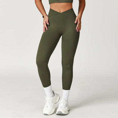 SPARK Seamless Crossover Waist Workout Leggings ZC4596