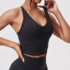 SPARK V-Neck Cross Beautiful Back Yoga Tank Top CY5339