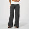 SPARK Women’s Color Block Fold-Over Waist Wide Leg Yoga Pants ZC9666