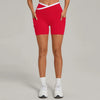 SPARK Color Block Cross Waist Butt Lifting Yoga Shorts TF12197