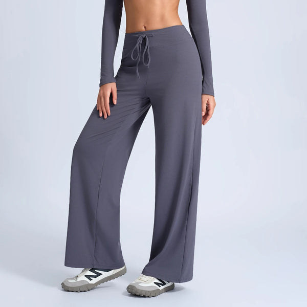 SPARK High Waisted Casual Straight Leg Yoga Pants for Women CY3673