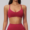 SPARK Cross-Back Spaghetti Straps Yoga Fitness Bra ZC3091-2