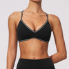 SPARK Women's Color-Block V-neck Halter Yoga Bra ZC9615