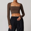 SPARK Long Sleeve Yoga Crop Top ZC8662