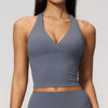 SPARK Women's Halter Deep V-neck Yoga Tank Top ZC4208