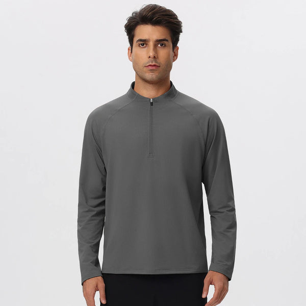 SPARK Men’s Half-Zip Lightweight Warm-Up Pullover Long Sleeve YEL61527