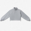 SPARK Women's Adjustable Hem Half-zip Cropped Athletic Sweatshirt PL6318