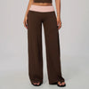 SPARK Women's Contrast Color High Waist Wide Leg Pant ZC9639