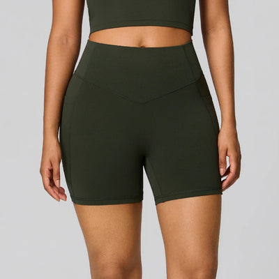 SPARK Women's High Waist Shaping Yoga Shorts with Pocket FYD247