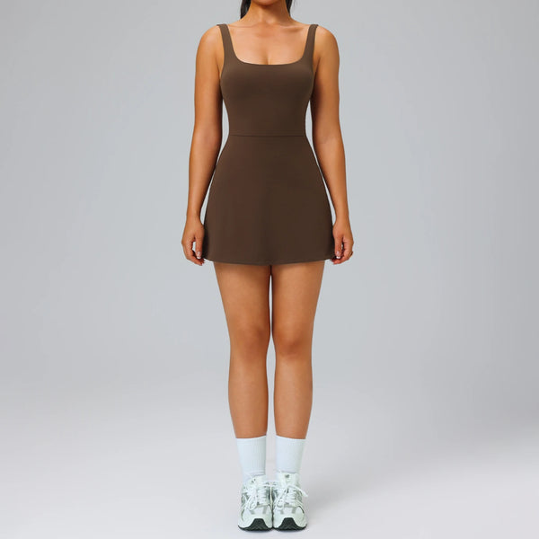 SPARK Women's Basic Sports Tennis Skirt with Pockets FYD238