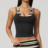 SPARK New Color-blocked Polka Dot Yoga Tank Top ZC4549