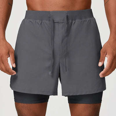 SPARK Men's Quick-drying Double Layer Athletic Shorts DD1182