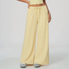 SPARK Women's Thickened Brushed Wide Leg Yoga Pants | Drawstring Waist Casual Trousers ZC9626-1