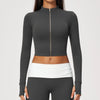 SPARK Women’s Cropped Style Yoga Fitness Jacket ZC9666