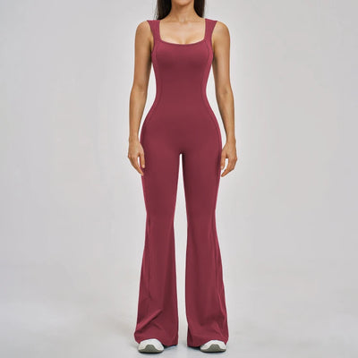 SPARK Beautiful Back Yoga Flared Jumpsuit For Women ZC2546