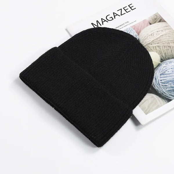SPARK Unisex Thick Knit Beanie | Warm Winter Cuffed Hat with Ear Coverage