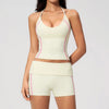 SPARK New Fashionable Contrast Color Yoga Outfit 2 Piece Set ZC4533