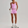 SPARK Women's Racerback Tank Top&Quick Dry Shorts 2 Piece Yoga Set LQ4123