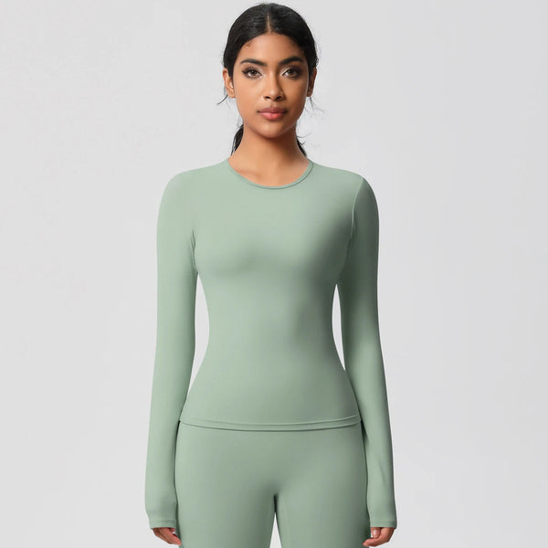 SPARK Normal Slim Yoga Fitness Long Sleeve Top LR7102