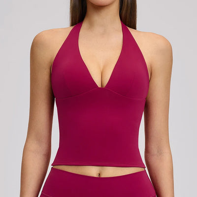 SPARK Women's Halter Neck Fashion Tank Top ZC4201