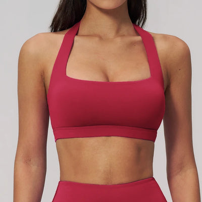 SPARK Summer Halter Neck High-Impact Yoga Fitness Bra ZC3091-2