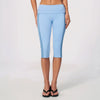 SPARK Women's Contrast Color Foldable Waist Capris Pants For Women ZC3588