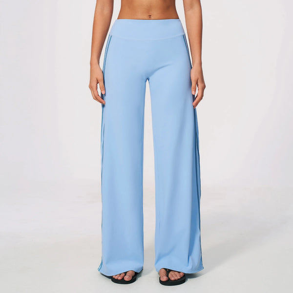 SPARK Women's Contrast Color Wide Leg Yoga Pants ZC3588