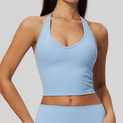 SPARK Women's V Neck Halter Tank Top ZC5529