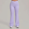 SPARK Women's High Waist Crossover Flare Yoga Pants QS9089