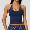 SPARK New Color-blocked Polka Dot Yoga Tank Top ZC4549