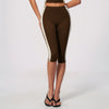 SPARK Color Block Peach Lift Butt Quick Dry Yoga Capri ZC2567