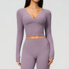 SPARK Women's Slim-Fit Long-Sleeve Yoga Top ZC4208
