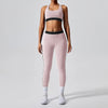 SPARK Contrast Color Two Piece Fitness Set JK235