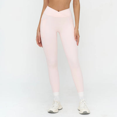 SPARK Cross High Waist Yoga Pants With Pockets For Women ZC2030