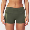 SPARK Women's Contrast Color Foldable Shorts For Women ZC3588