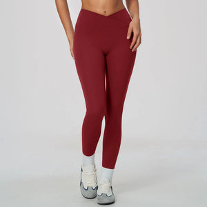 SPARK Women's Naked-Feel Cross Waist Yoga Leggings ZC2588