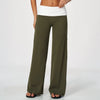SPARK Women’s Color Block Fold-Over Waist Wide Leg Yoga Pants ZC9666